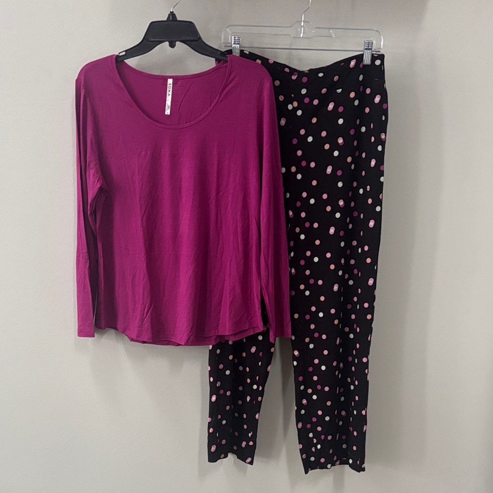 Soma Cool Nights Polka Dot Pajama Set